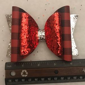 Jumbo plaid bow